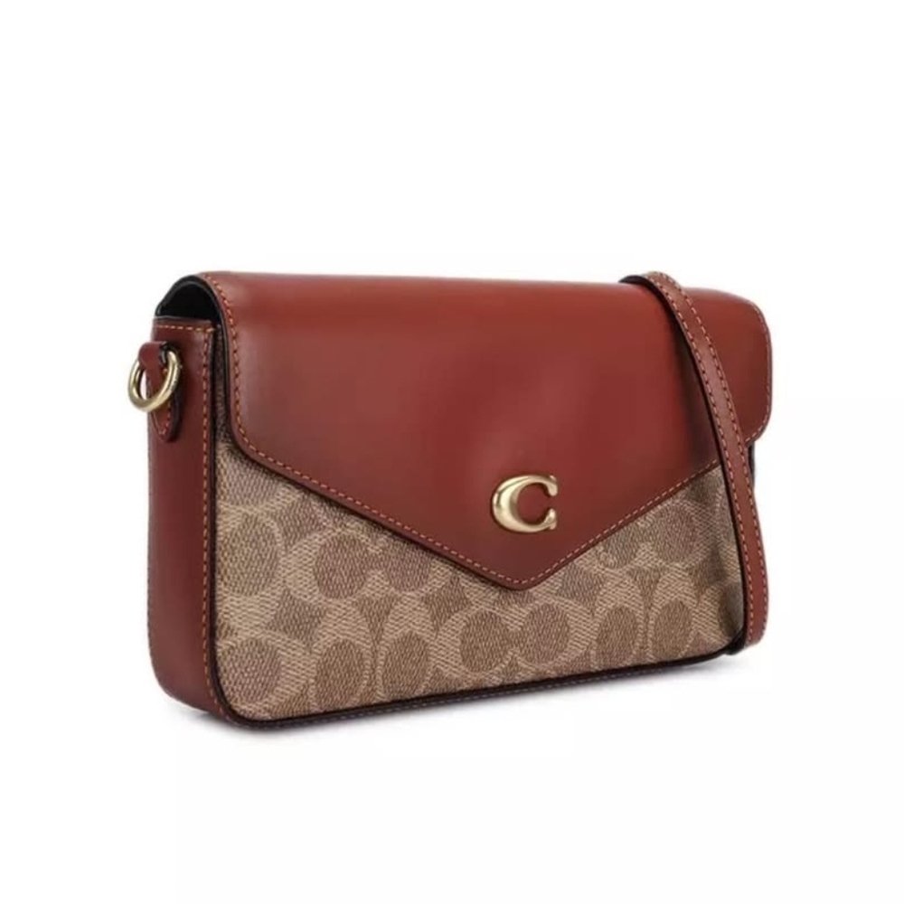Coach Brown and Tan Crossbody Bag